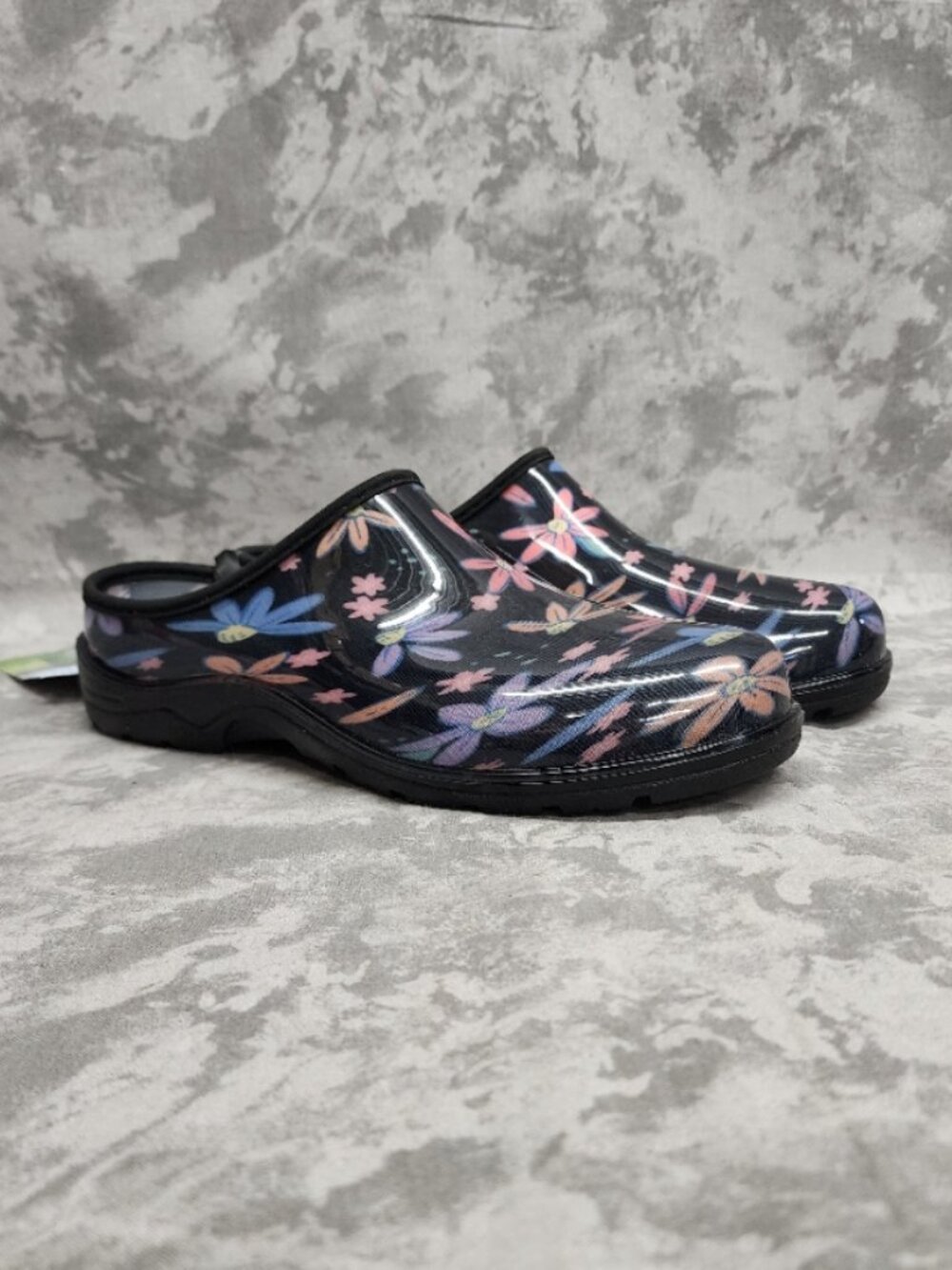 New Ground Work Waterproof Garden Shoe Clogs - Multi Floral Print - Size 9